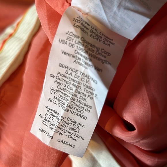 J. Crew Womens Italian Stretch Wool Tollegno 1900 Peach Business Winter Pants - Picture 10 of 14